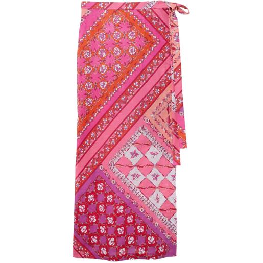 PUCCI gonna midi con design patchwork - rosa