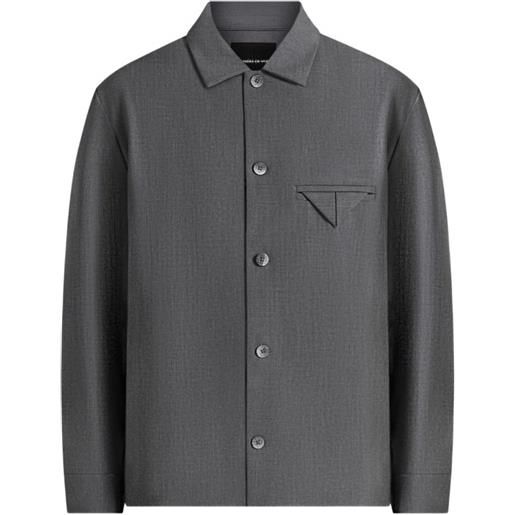 Manière De Voir giacca-camicia sartoriale leo hatched - grigio