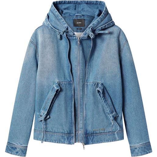 Axel Arigato giacca denim con cappuccio - blu
