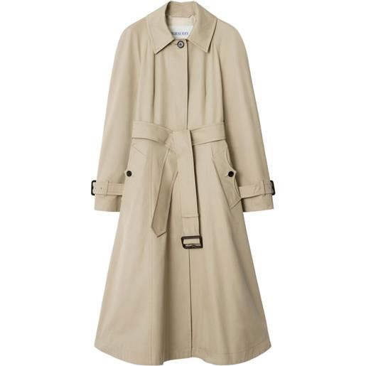 Burberry trench ellingham con cintura e maniche raglan - toni neutri