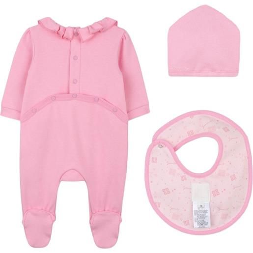 Givenchy Kids pigiama con logo ricamato - rosa