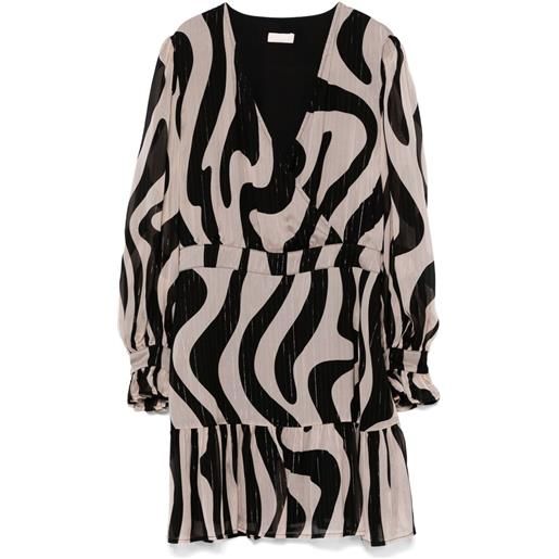 LIU JO abito con stampa - nero