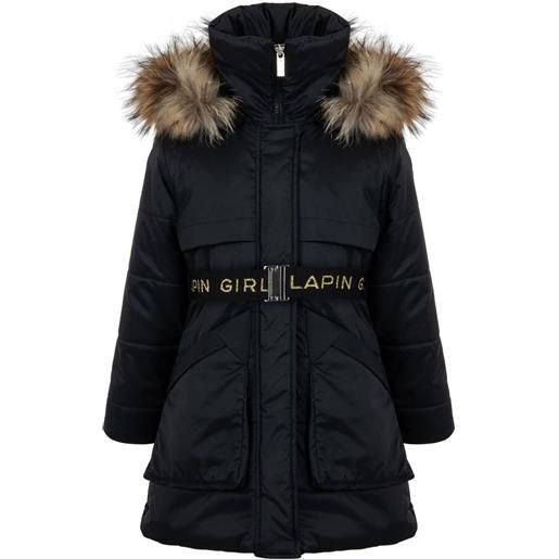 Lapin House cappotto con cappuccio - nero