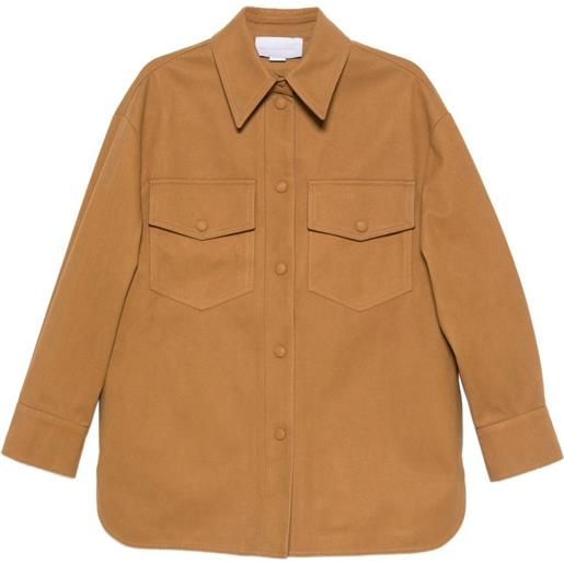 Stella McCartney giacca-camicia con tasche - toni neutri