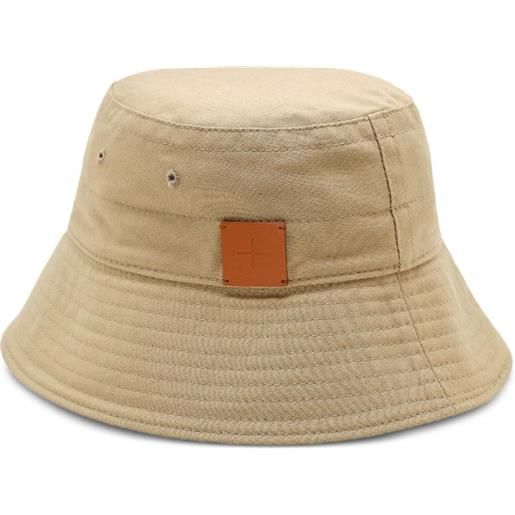 Jil Sander cappello bucket con applicazione - toni neutri