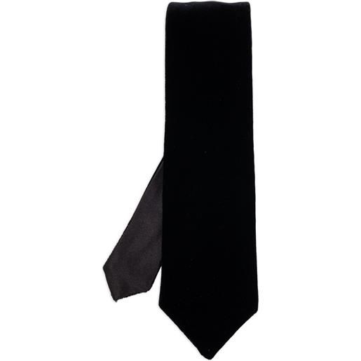 Giorgio Armani papillon effetto velluto - nero