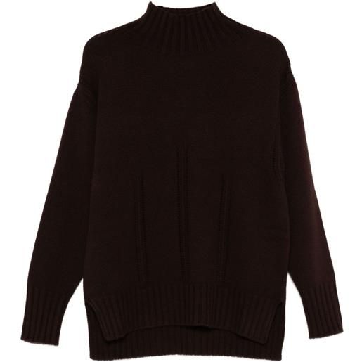 TOM FORD maglione a coste a collo alto - marrone