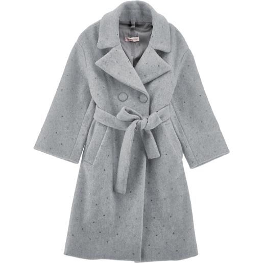 Monnalisa cappotto panno con strass