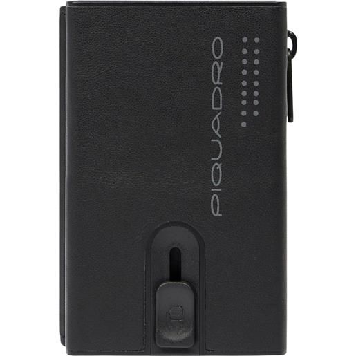 PIQUADRO compact wallet porta monete con sliding system portamonete