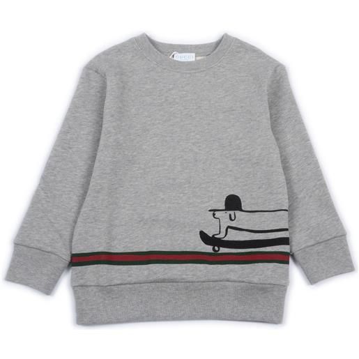GUCCI KIDS l/s sweatshirt felted cotton j