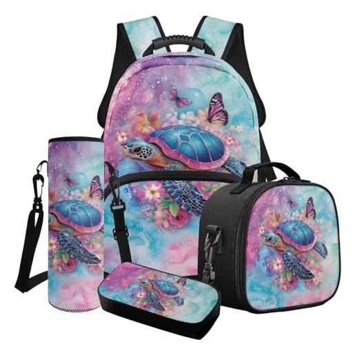 Showudesigns Zaino Per Bambini E Ragazzi 6-12 Anni - 43 Cm, Con Porta Bottiglia, Tasca Per Tablet, Leggero - 2