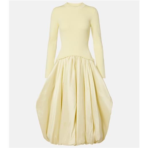 Simkhai abito midi izzy in taffetã