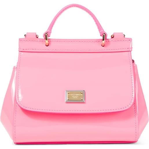 Dolce&Gabbana Kids borsa sicily mini in vernice