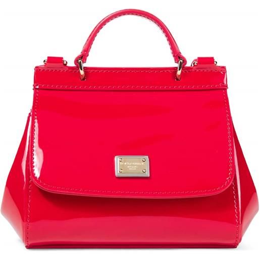 Dolce&Gabbana Kids borsa sicily mini in vernice