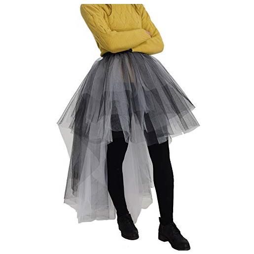 GRACEART gonne steampunk da donna gotica vintage con strati di chiffon e pizzo da cocktail e da festa