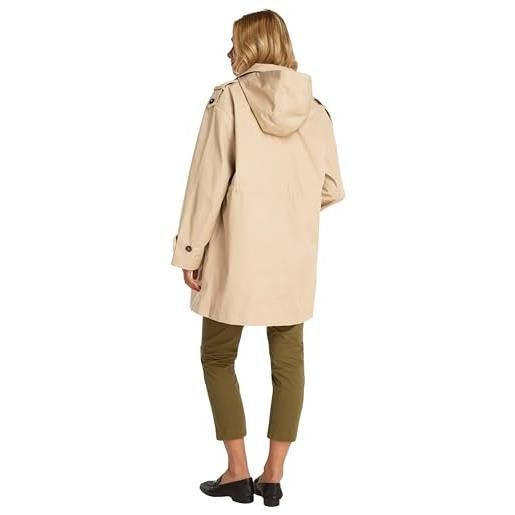 Tommy Hilfiger donna parka cotton hood trench, beige (beige), 52