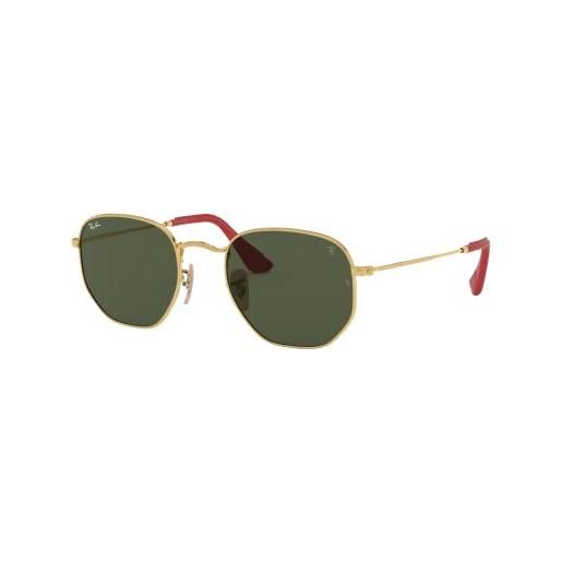 Ray-Ban 0rb3548nm f00831 51 occhiali da sole, oro (gold/green), unisex-adulto