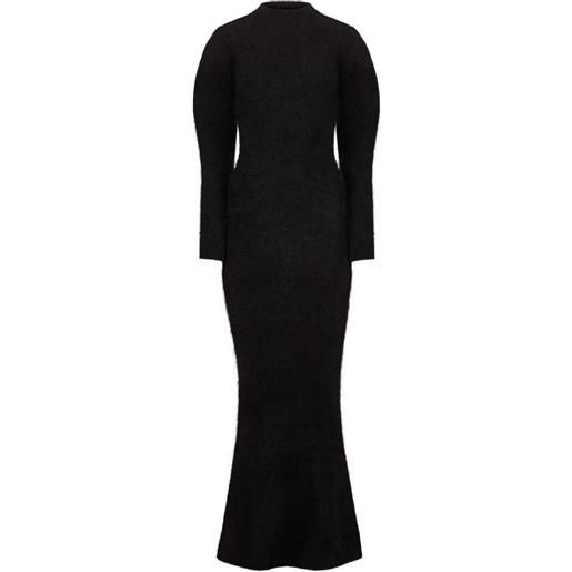 Nina Ricci abito lungo in lana - nero