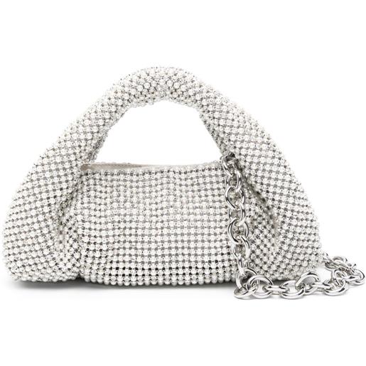 Stuart Weitzman borsa tote the moda crystal pearl - toni neutri
