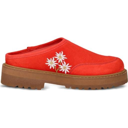 Diemme mules maggiore stella alpina con ricamo - arancione