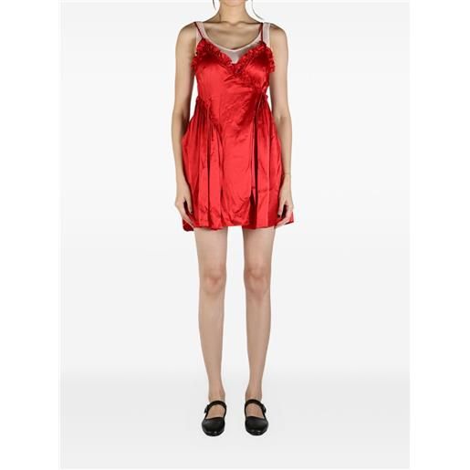 Simone Rocha silk-satin dress - rosso