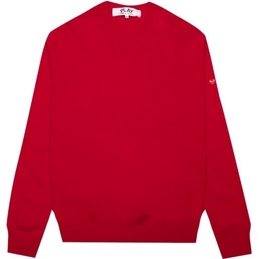 Comme Des Garçons Play maglione con decorazione - rosso