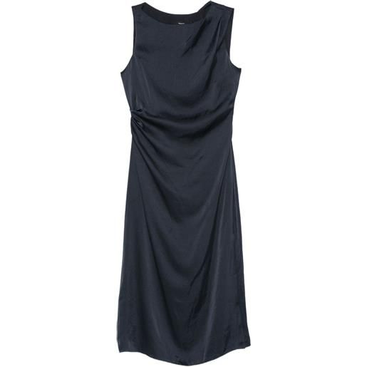 Theory abito con scollo drappeggiato - blu