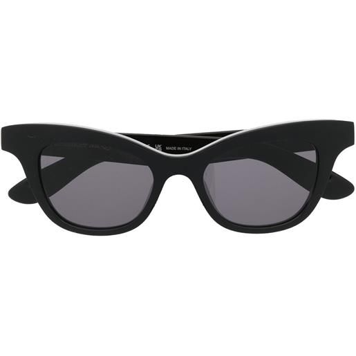 Alexander McQueen Eyewear occhiali da sole cat-eye - nero