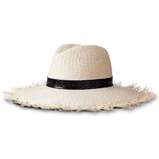 Maison Michel fedora zango con logo - toni neutri