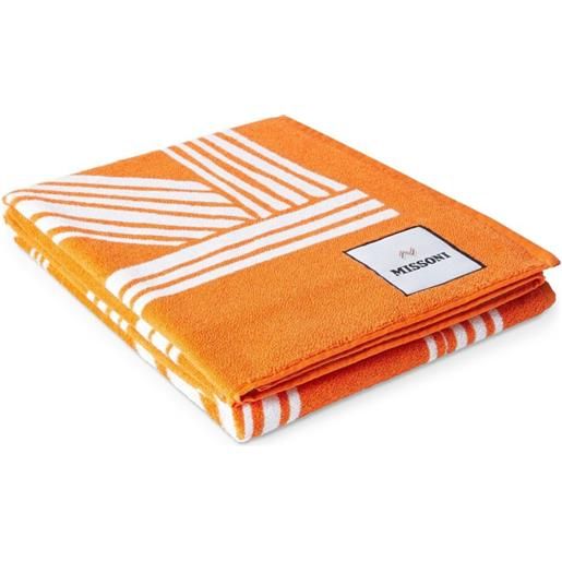 Missoni Home asciugamano nastri (180cm x 100cm) - arancione
