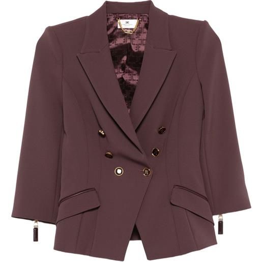 Elisabetta Franchi giacca doppiopetto - marrone