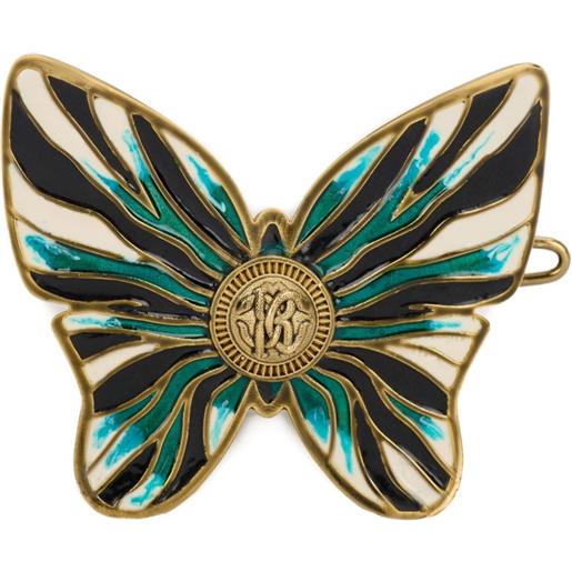 Roberto Cavalli fermacapelli a farfalla - blu