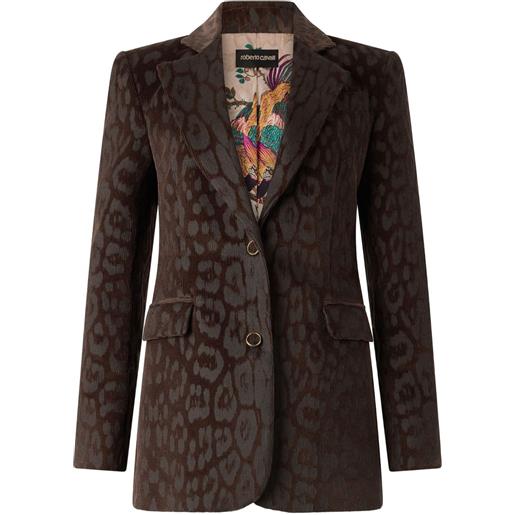 Roberto Cavalli blazer monopetto - marrone