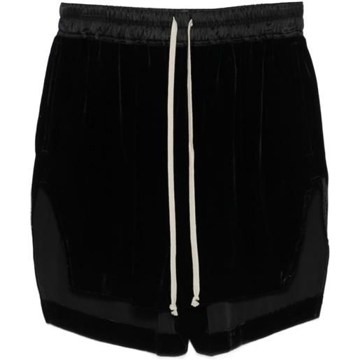 Rick Owens shorts con coulisse - nero