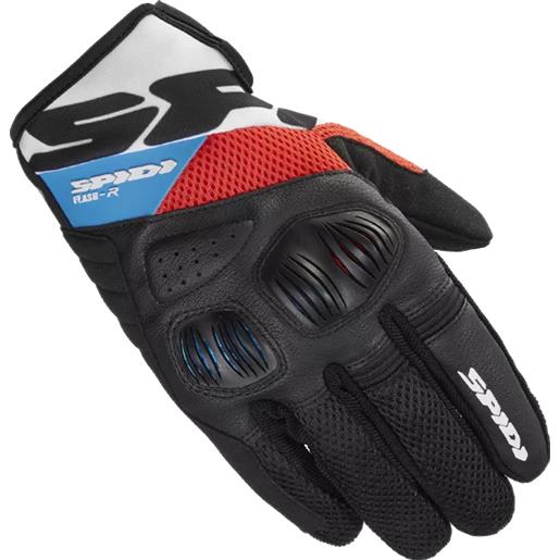 SPIDI guanto corto flash-r evo nero rosso azzurro - SPIDI