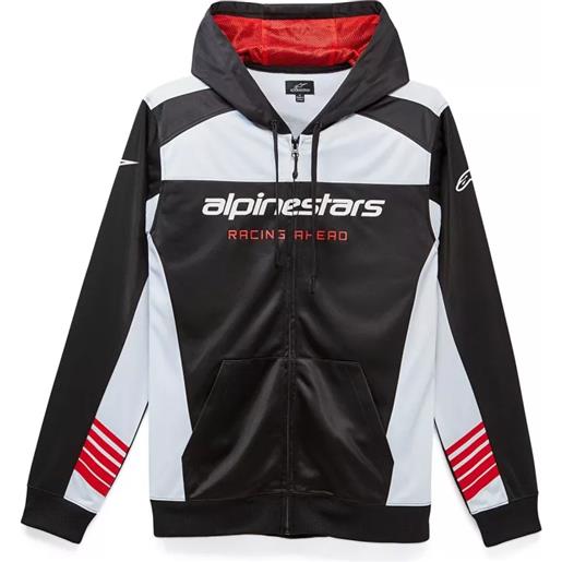 ALPINESTARS felpa sessions ii nero bianco rosso - ALPINESTARS