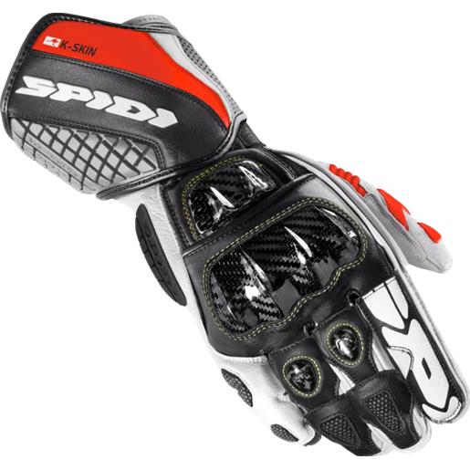SPIDI guanto lungo carbo kangaroo nero grigio rosso - SPIDI