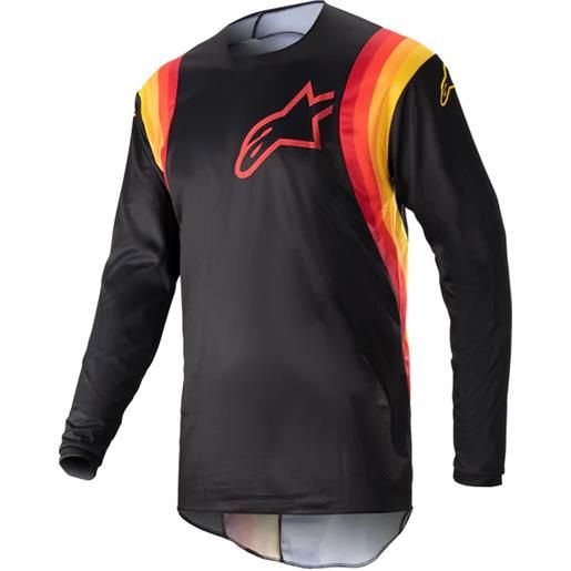 ALPINESTARS maglia fluid corsa nero rosso - ALPINESTARS