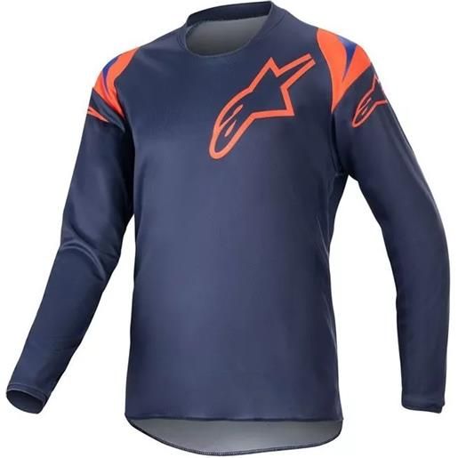 ALPINESTARS maglia youth racer narin blu arancio - ALPINESTARS