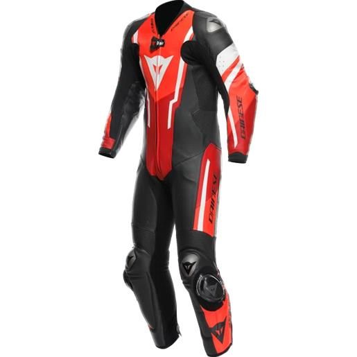 DAINESE tuta misano 3 perforated d-air nero rosso DAINESE