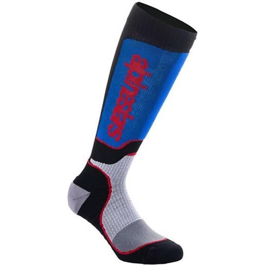 ALPINESTARS calza ragazzo youth mx plus bianco blu ALPINESTARS