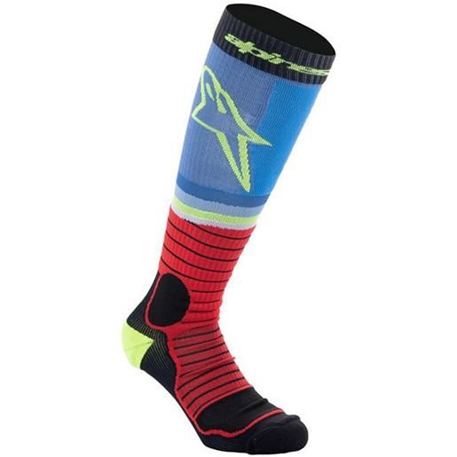 ALPINESTARS calza mx pro socks rosso azzurro ALPINESTARS