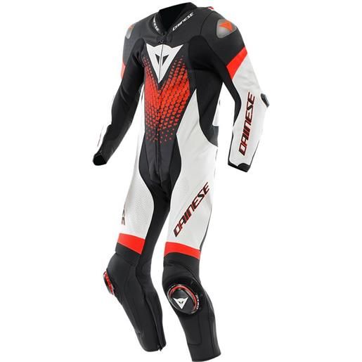DAINESE tuta laguna seca 6 perforated rosso bianco DAINESE