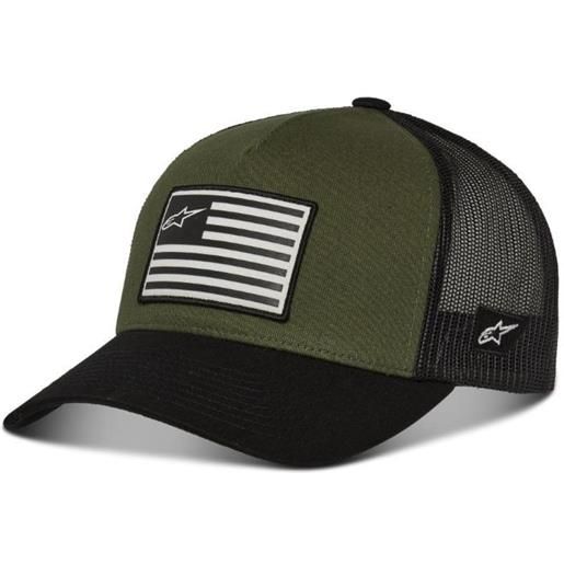 ALPINESTARS cappellino flag snapback verde ALPINESTARS