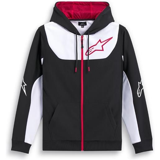 ALPINESTARS felpa session v3 bianco rosso ALPINESTARS