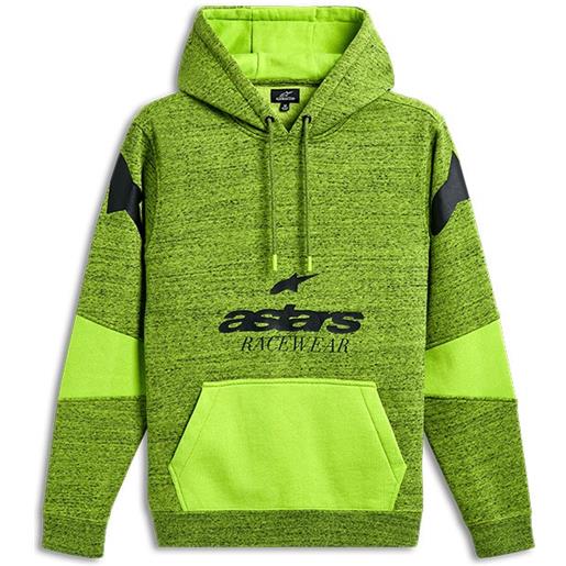 ALPINESTARS felpa perpetuate hoodie verde fluo ALPINESTARS