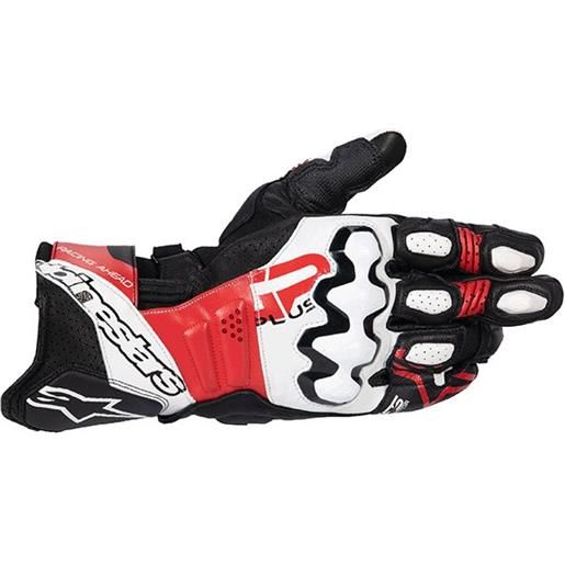 ALPINESTARS guanto gp plus v3 bianco rosso ALPINESTARS