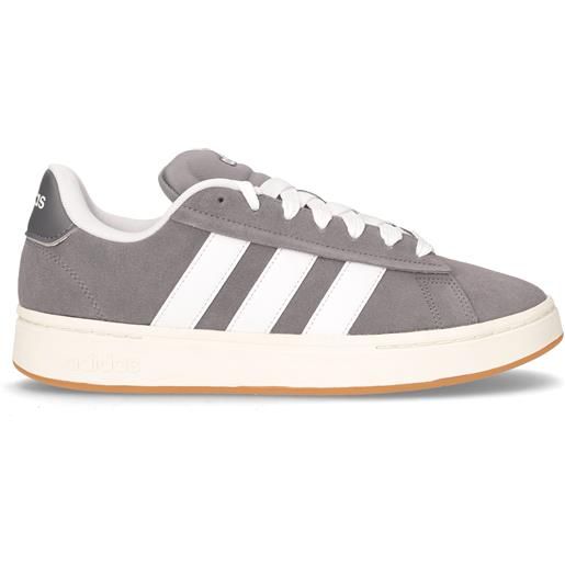 ADIDAS grand court alpha 00s sneaker in pelle grigio bianco - uomo - grigio bianco