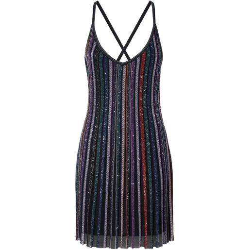 Missoni abito corto con paillettes - nero