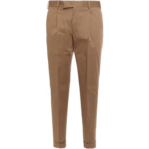 PT Torino pantaloni con pieghe - marrone